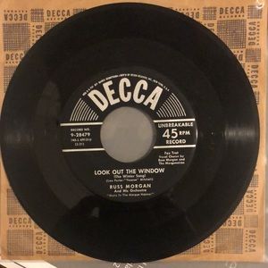 Russ Morgan Look Out The Window Vinyl 45 Record
